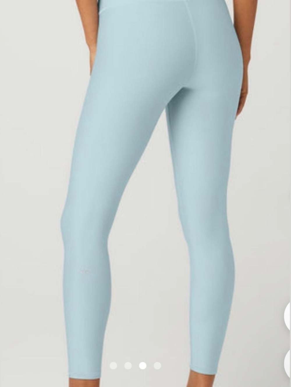 Alo High Waist Airlift Leggings 7/8 In Chalk Blue, XXSmall - Picture 4 of 7